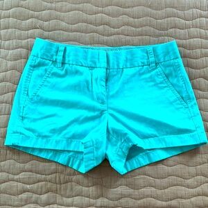 J Crew Chino Shorts Size 2 Light Blue